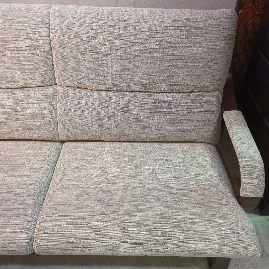 富士ファニチャー 2人掛けソファ ファブリック ブラウン モダン