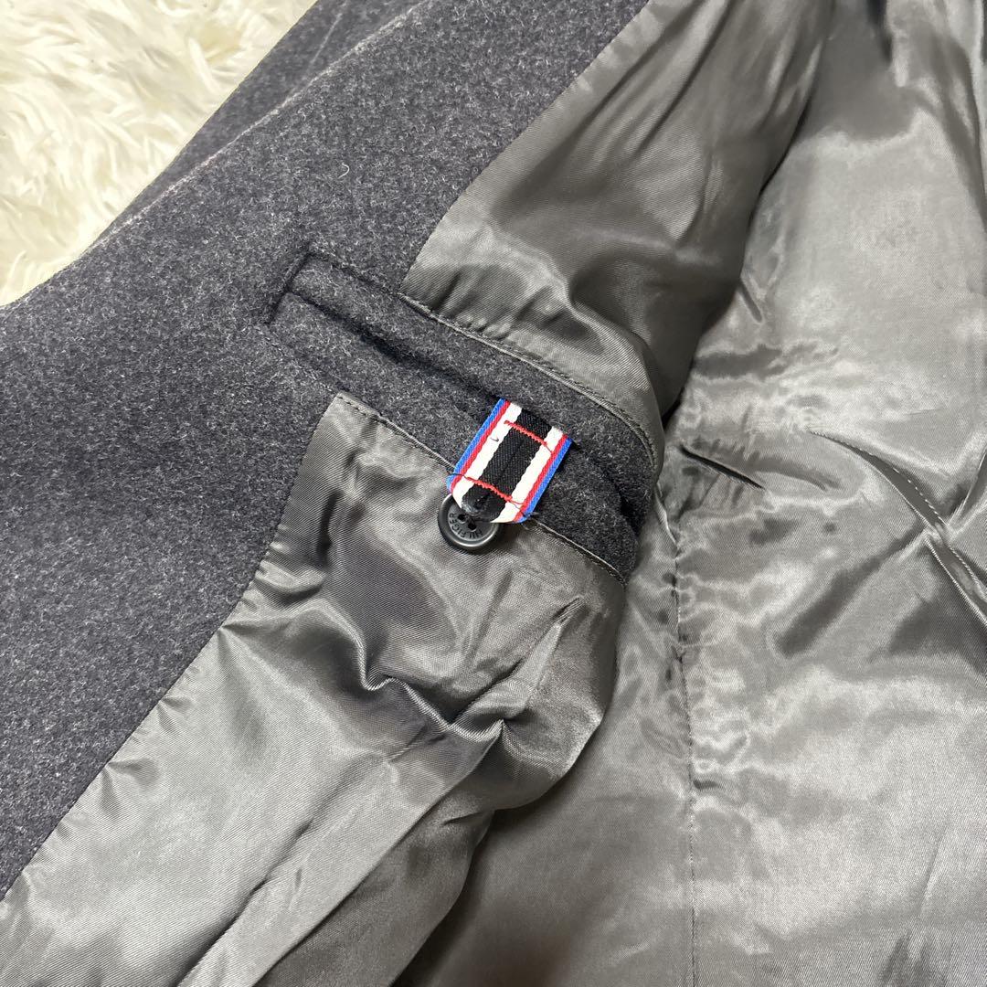 【美品】トミーヒルフィガー　ウールコート　グレー XXL 大人気