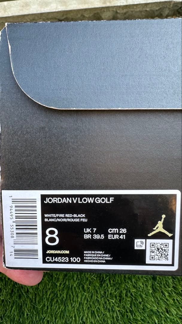 JORDAN V LOW FIRE RED ジョーダン5 GOLF 26.0