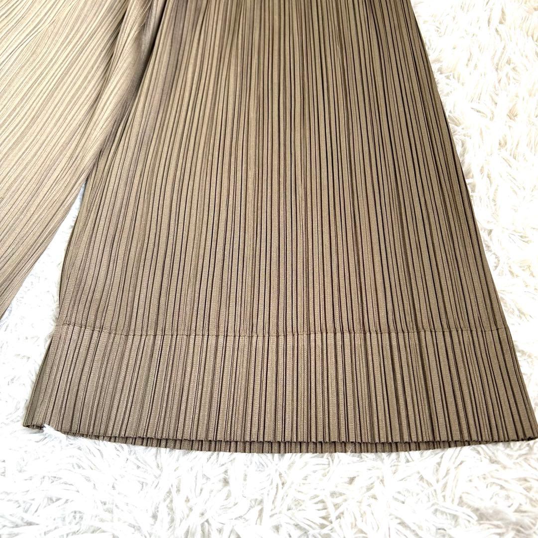 【極美品】プリーツプリーズ ポケットあり スーパーワイド プリーツパンツ 袴 3