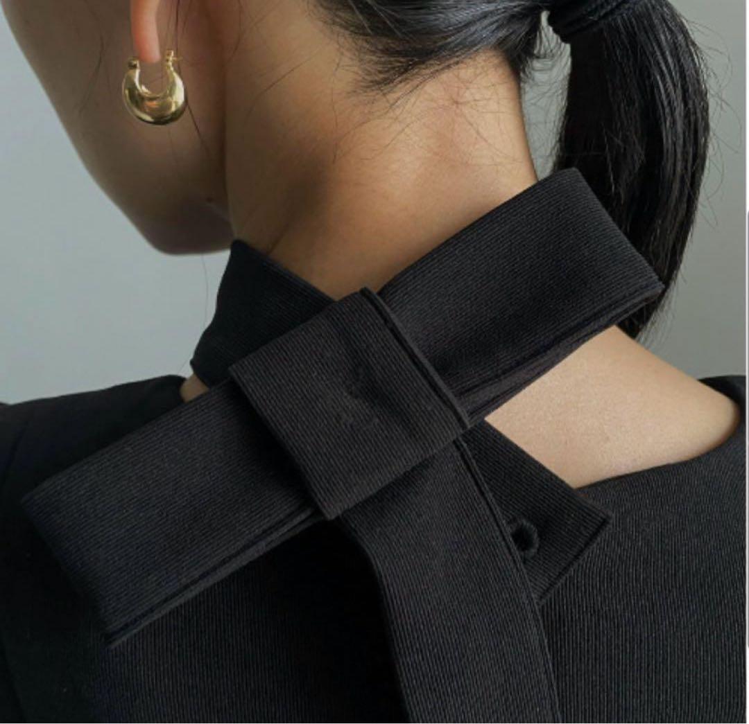 ワンピース Ameri VINTAGE TRICOT TIE SET DRESS