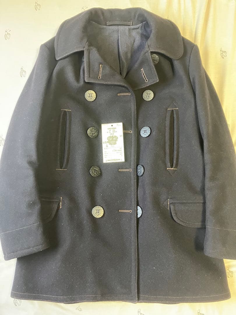 FREEWHEELERSU.S. Navy オーバーコート サイズ42 ネイビー