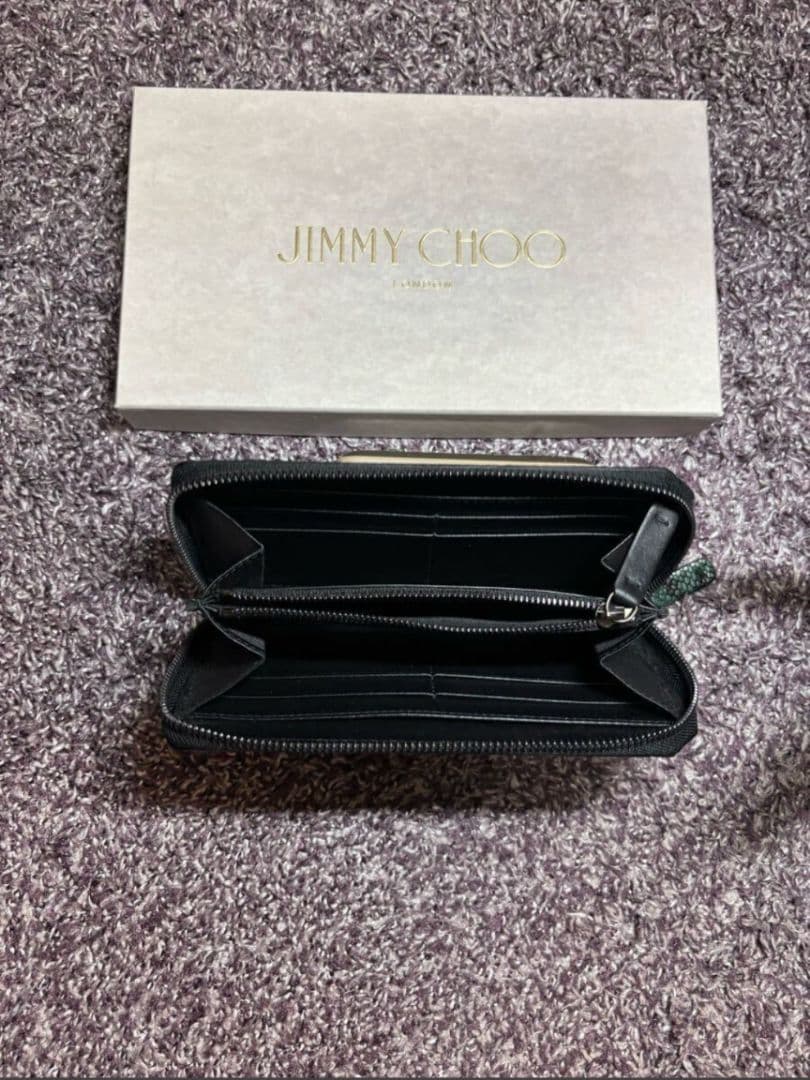 販売店舗限定モデル☆定価約9.5万円☆ ジミーチュウ☆財布 レザーウォレット