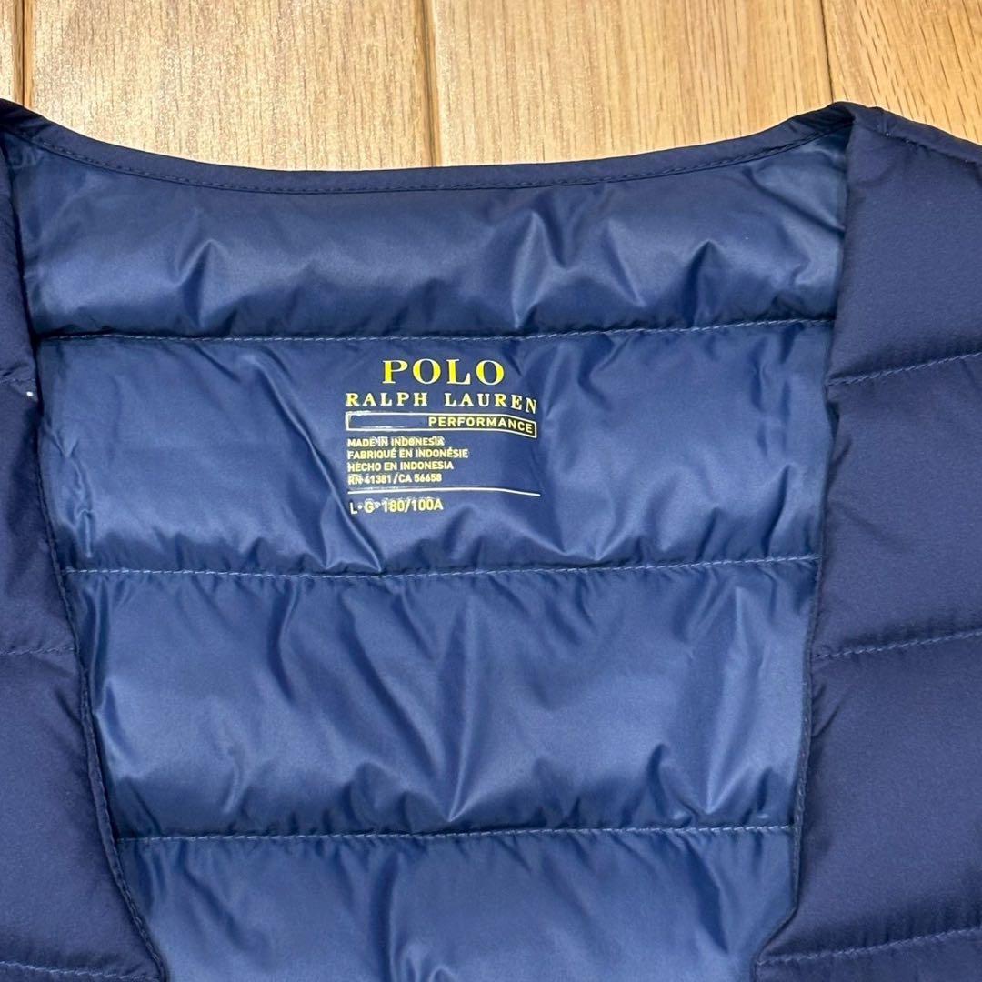Polo Ralph Lauren ネイビー ダウンベスト L