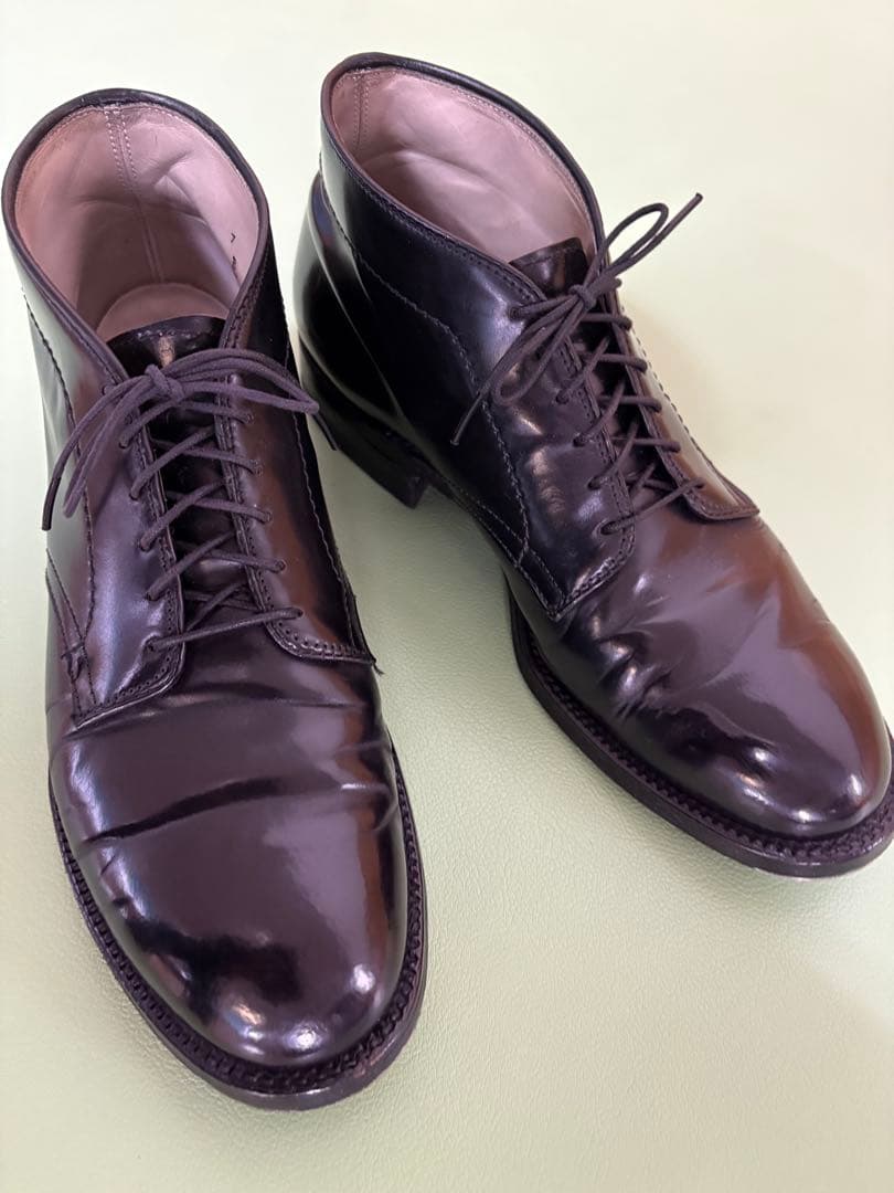 D*i様 Alden オールデン コードバン クロムハーツ同型　6アイレット サ