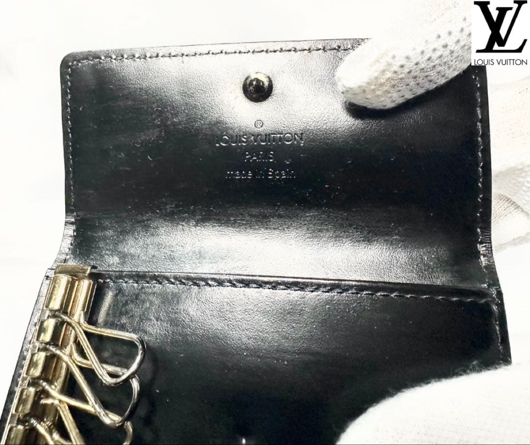 超美品　ルイヴィトン　LV　ヴェルニ　エナメル　４連　キーケース
