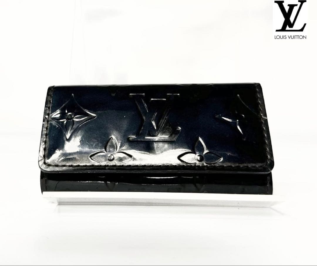超美品　ルイヴィトン　LV　ヴェルニ　エナメル　４連　キーケース