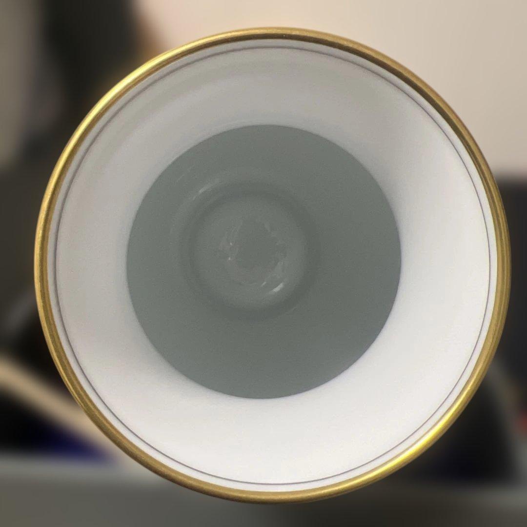 宮内庁御用達　大倉陶園　金蝕葡萄　花瓶36cm