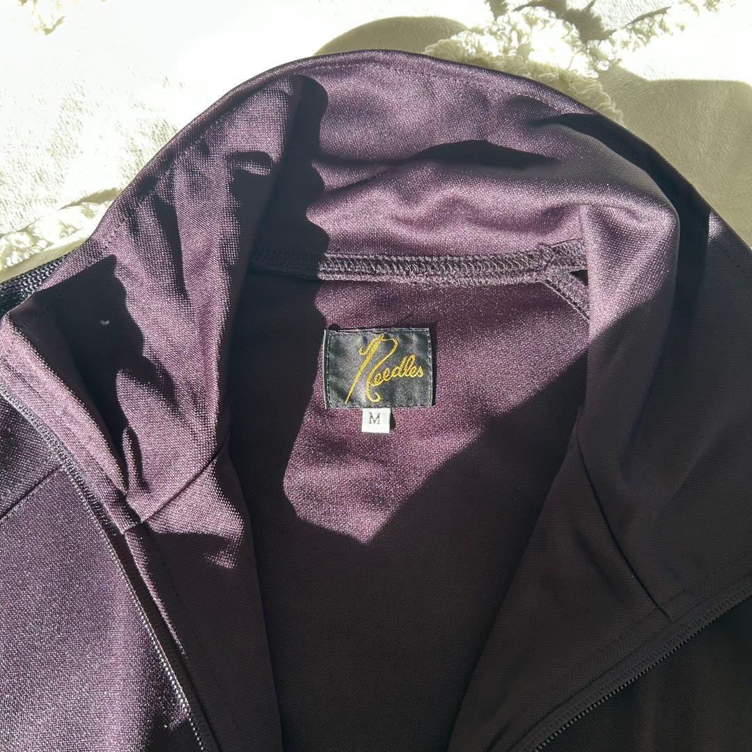 Needles Track Jacket - Poly Smooth 紫×黒