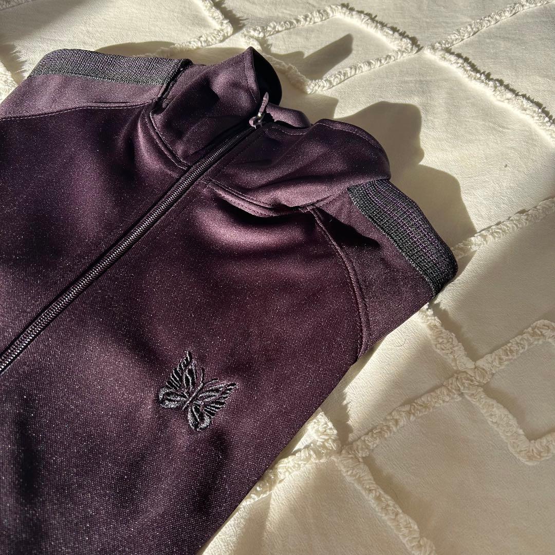 Needles Track Jacket - Poly Smooth 紫×黒