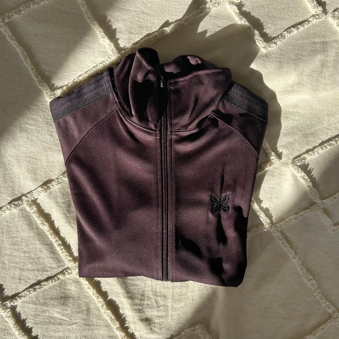 Needles Track Jacket - Poly Smooth 紫×黒