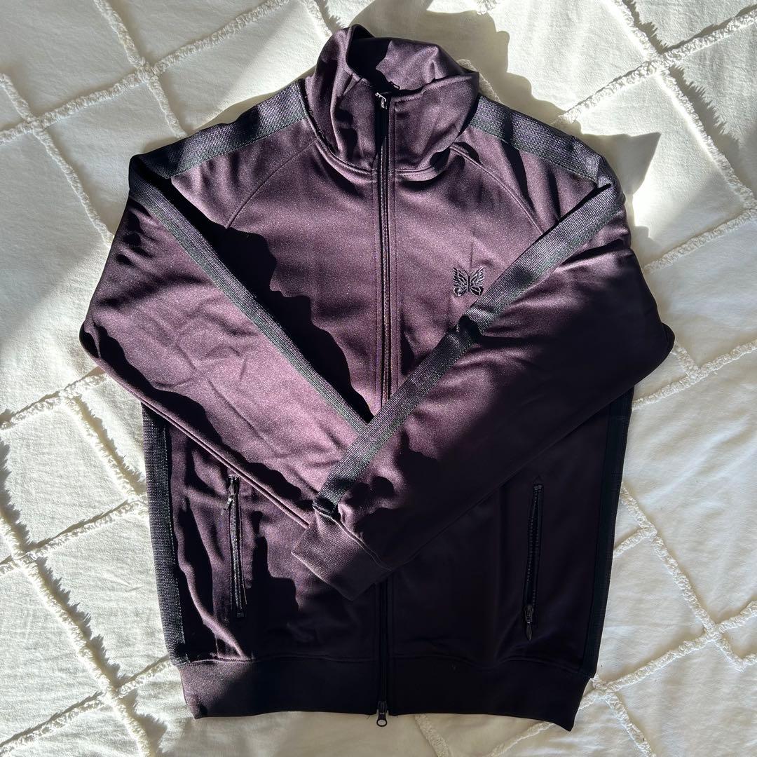 Needles Track Jacket - Poly Smooth 紫×黒