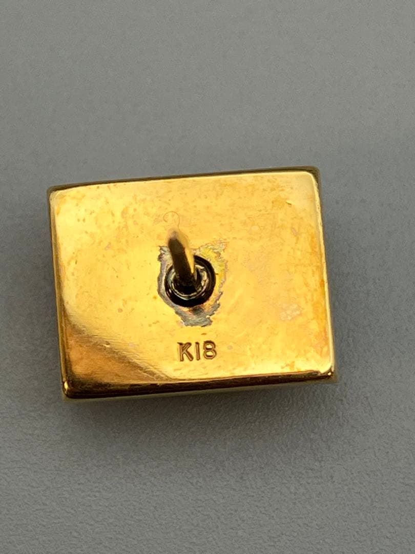 ラッコ⭐️ ネクタイピン　k18 オパール