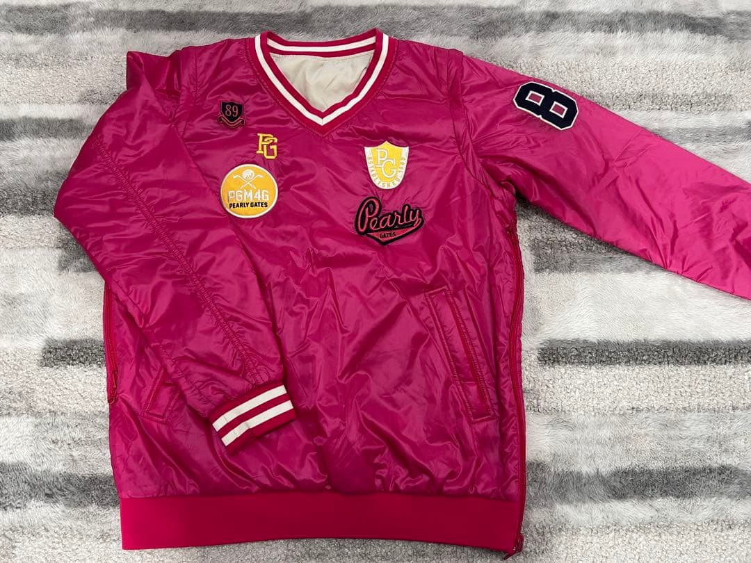 パーリーゲイツ　リバーシブル中綿スニード・ベスト4way ピンク L