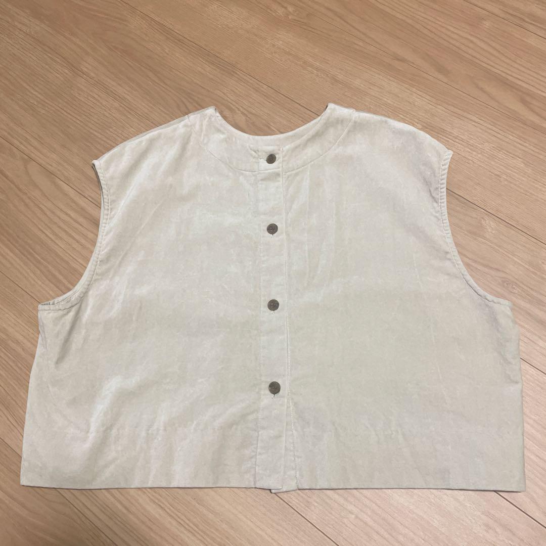 新品未使用タグ付き　かぐれ　コットンベルベット2WAYベスト