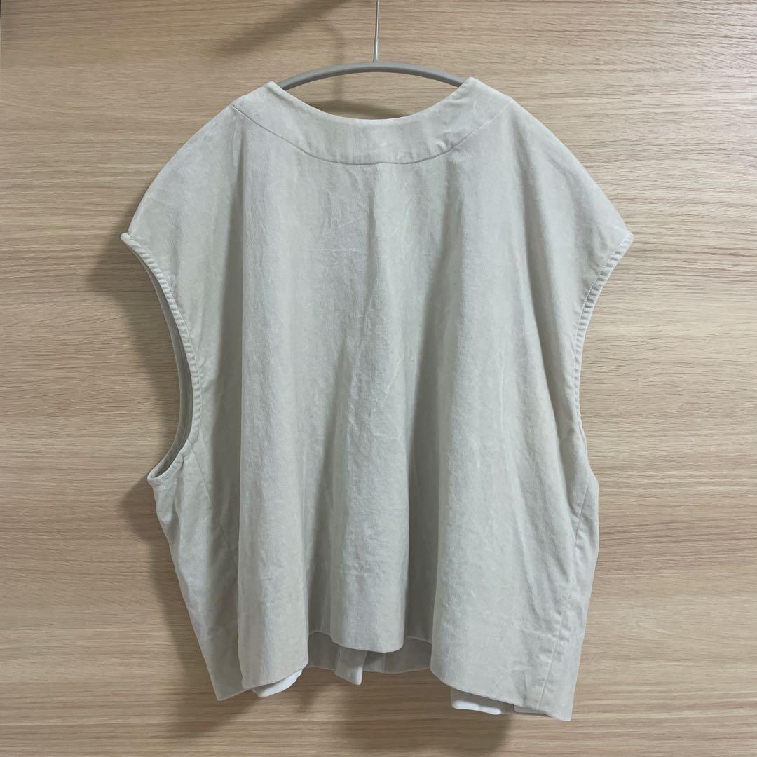 新品未使用タグ付き　かぐれ　コットンベルベット2WAYベスト