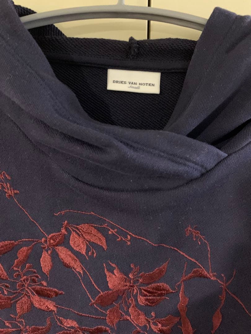 Dries van noten フラワー刺繍パーカー