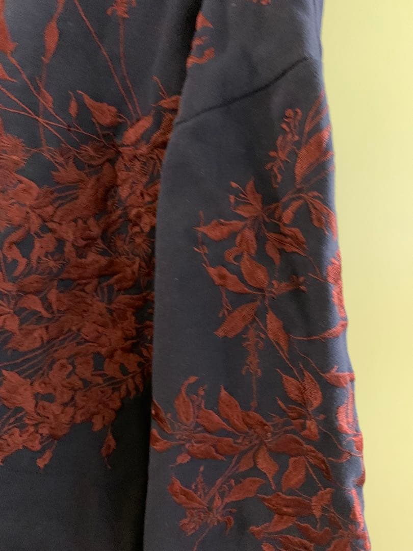 Dries van noten フラワー刺繍パーカー