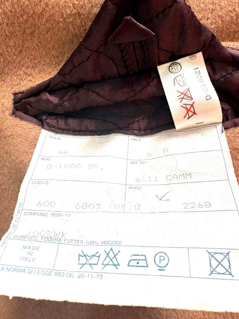 メンズ　ジバンシー　キャメル　ステンカラー　コート