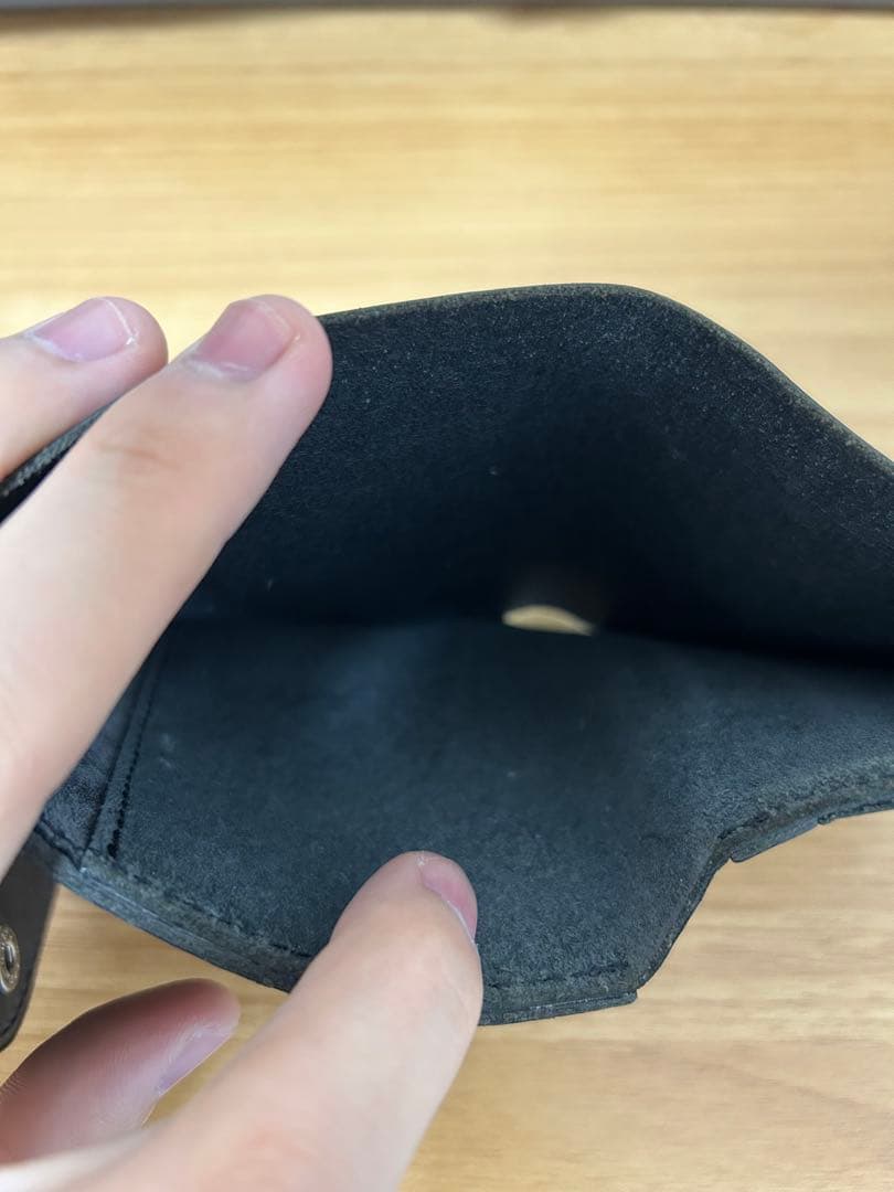 Hender scheme flap wallet black 数回使用極美品