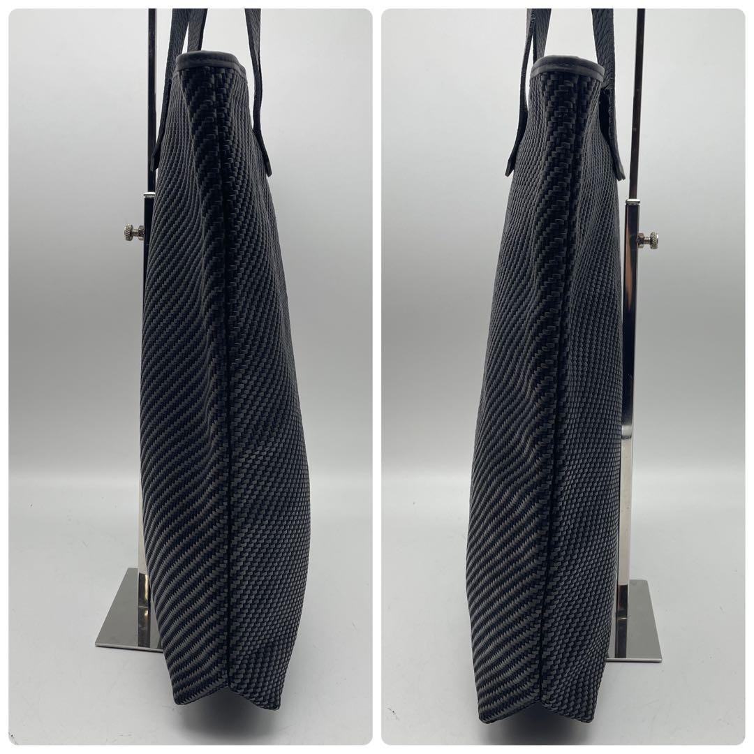 HERMES エルメス トートバッグ　アメダバ　ディアゴ　GM 編み込み　黒