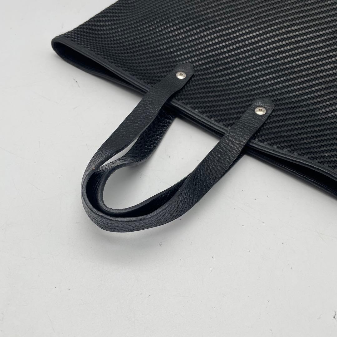 HERMES エルメス トートバッグ　アメダバ　ディアゴ　GM 編み込み　黒