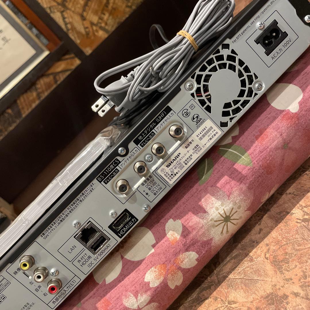 SHARP BD-W1700 12倍録 1TB BD純正リモ等付フル装備 完動品