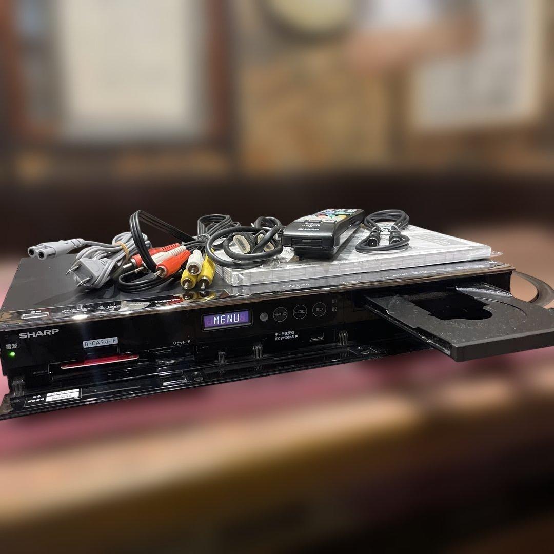 SHARP BD-W1700 12倍録 1TB BD純正リモ等付フル装備 完動品