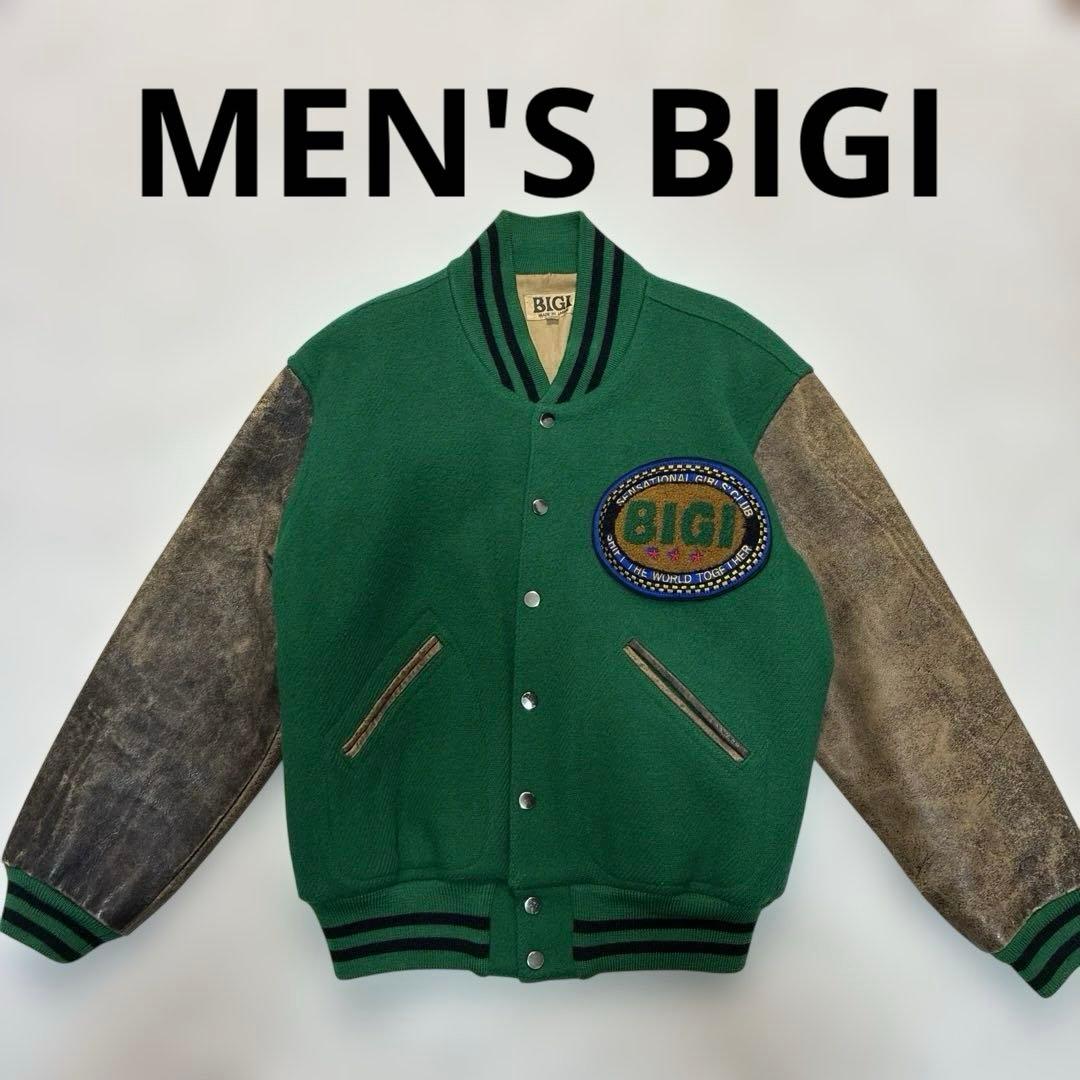 ✨希少 ヴィンテージ MEN'S BIGI ビギ アーチ レザー スタジャン