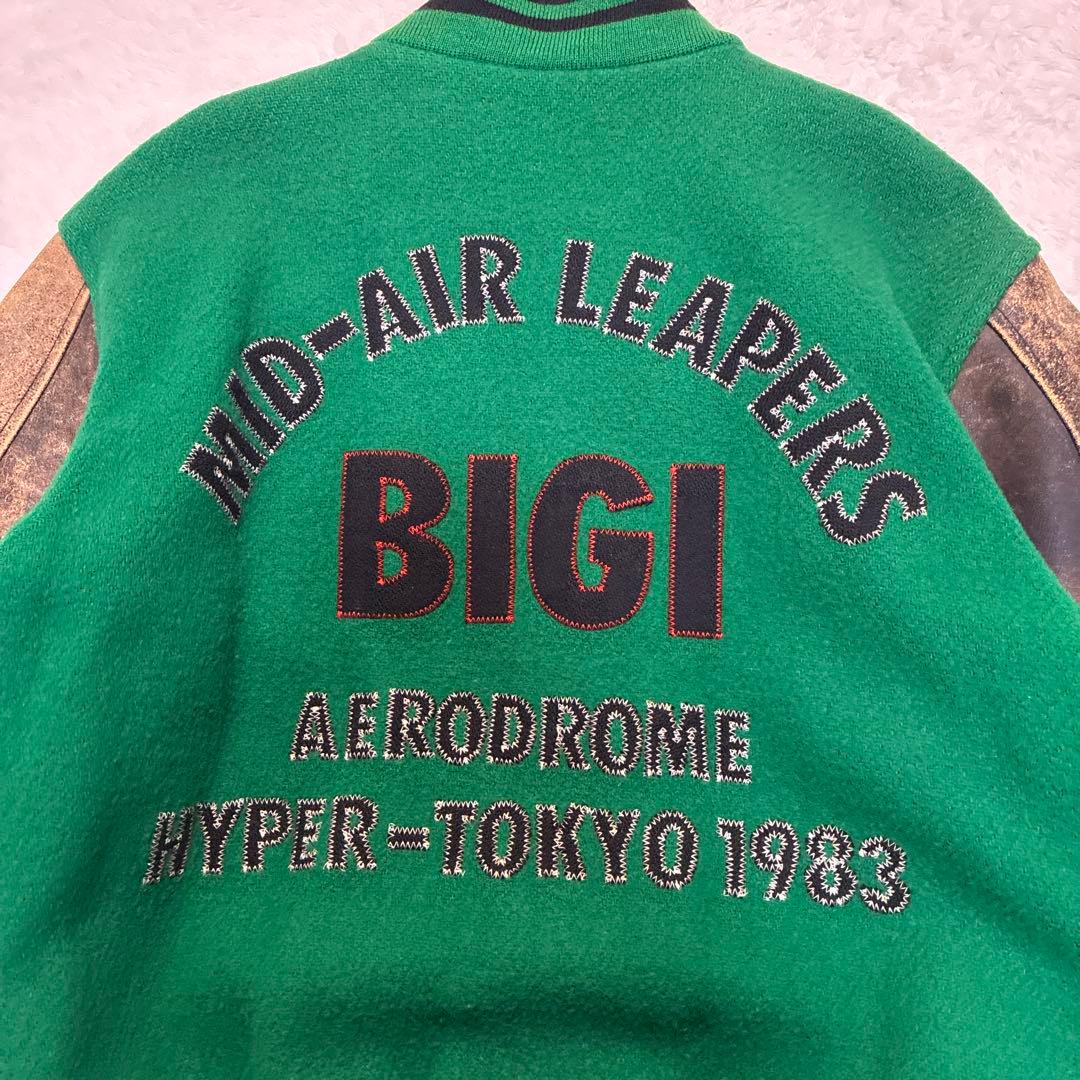 ✨希少 ヴィンテージ MEN'S BIGI ビギ アーチ レザー スタジャン