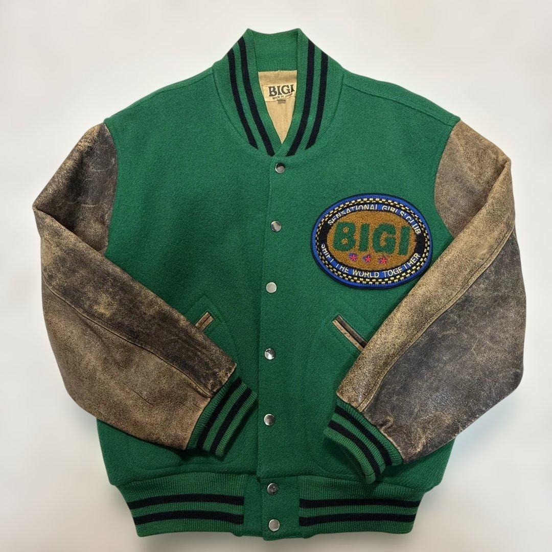 ✨希少 ヴィンテージ MEN'S BIGI ビギ アーチ レザー スタジャン