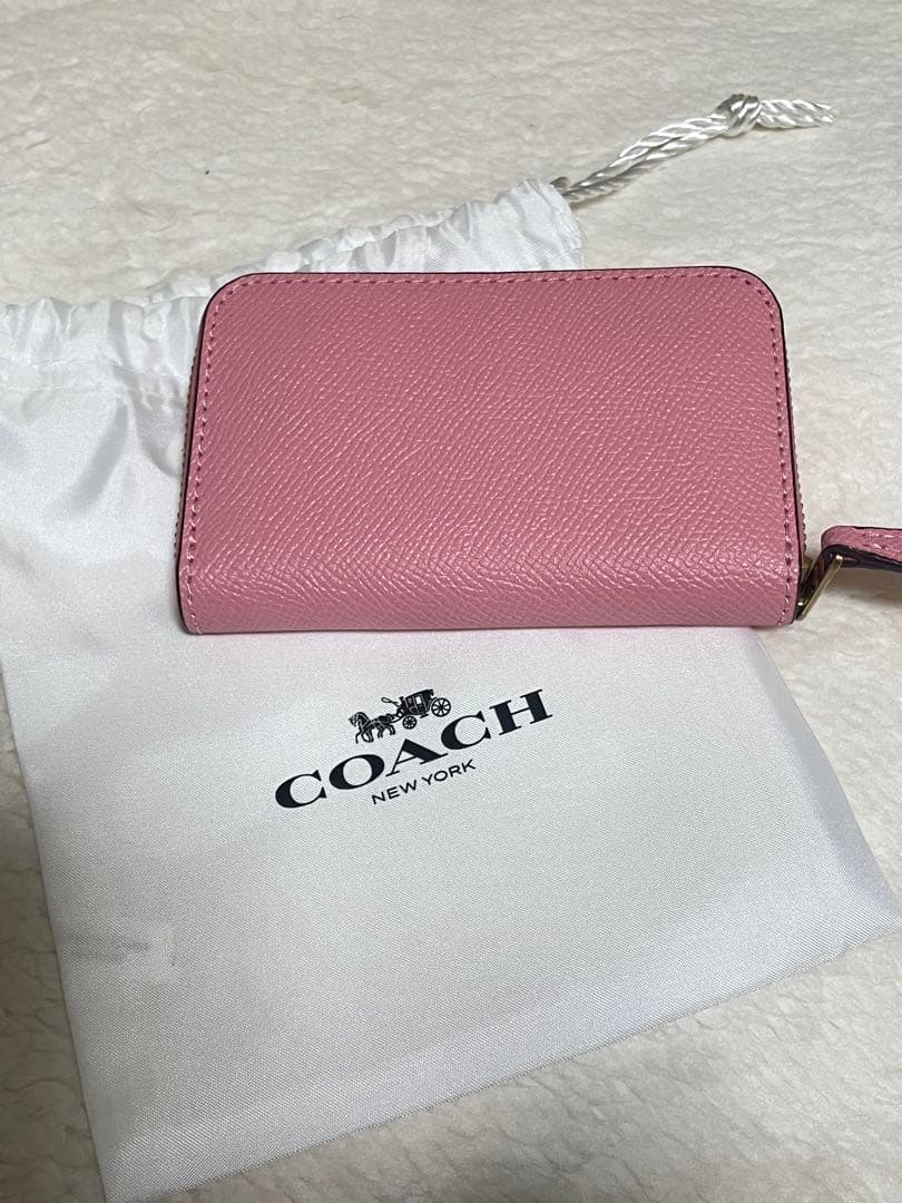 COACH ピンク  カード ケース