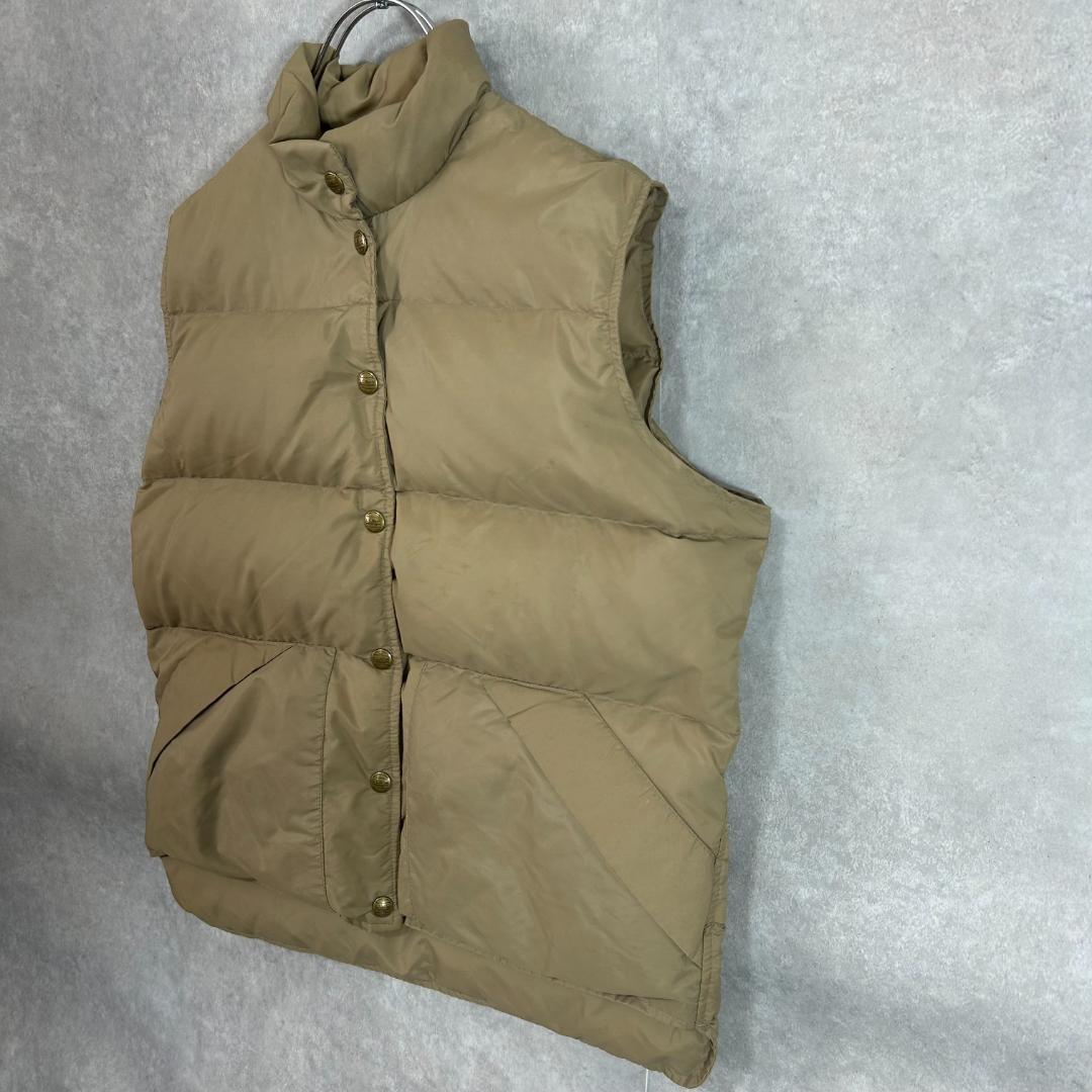 希少　古着　エルエルビーン　USA製　70年代頃　ダウンベスト　M 濃ベージュ