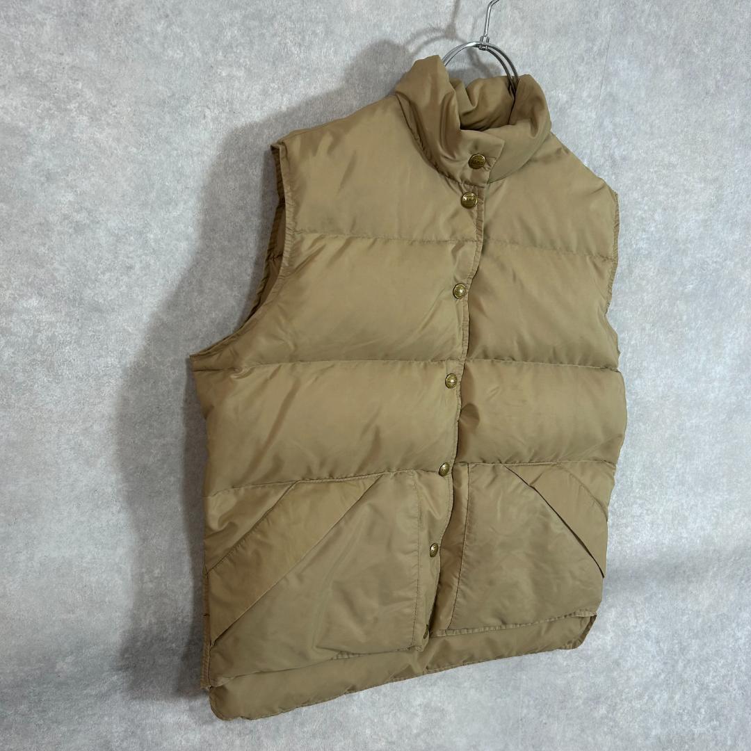 希少　古着　エルエルビーン　USA製　70年代頃　ダウンベスト　M 濃ベージュ