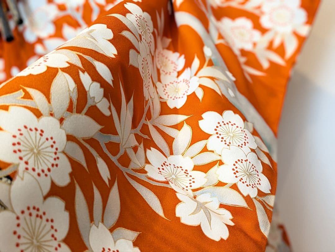 振袖フルセット 身丈156裄65 金彩 赤茶 グレー 金駒刺繍 逸品