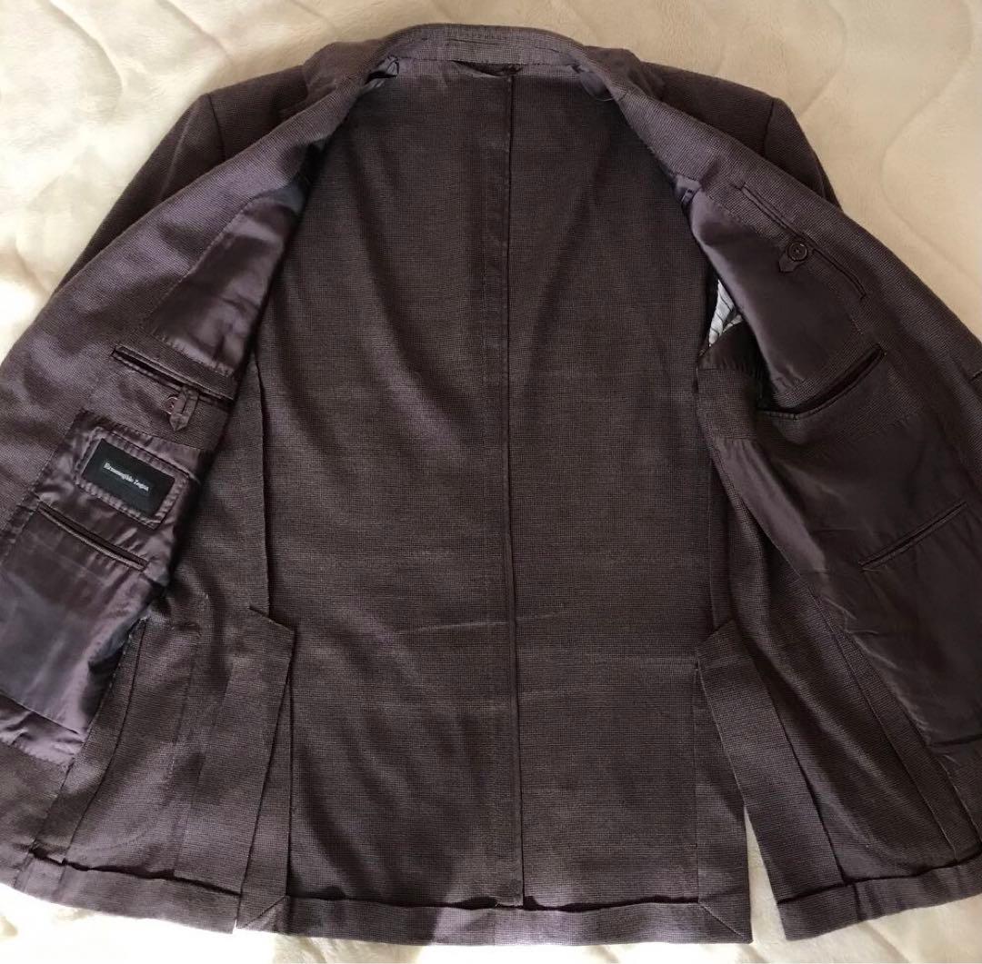 タイムセール　エルメネジルドゼニア　ブラウンジャケット　48 L