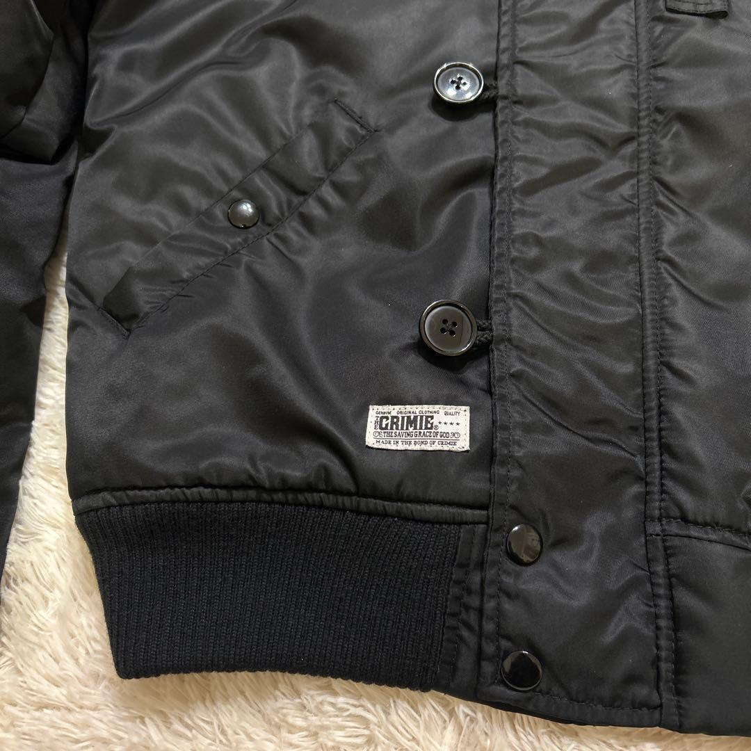 SCHOTT×CRIMIE 40クライミー N-2Bフライトジャケット黒ブラック