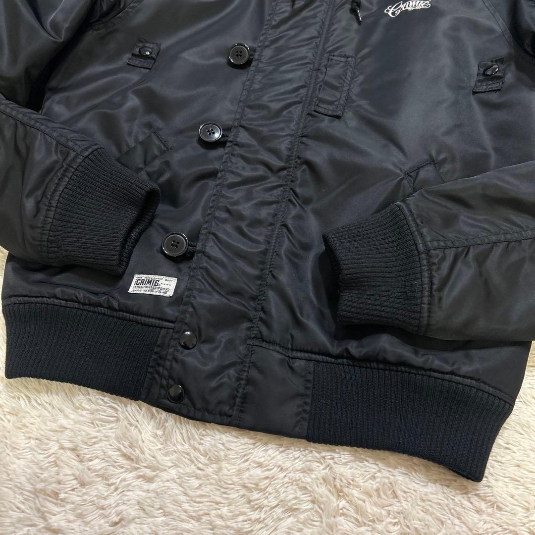 SCHOTT×CRIMIE 40クライミー N-2Bフライトジャケット黒ブラック