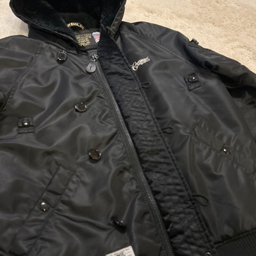 SCHOTT×CRIMIE 40クライミー N-2Bフライトジャケット黒ブラック