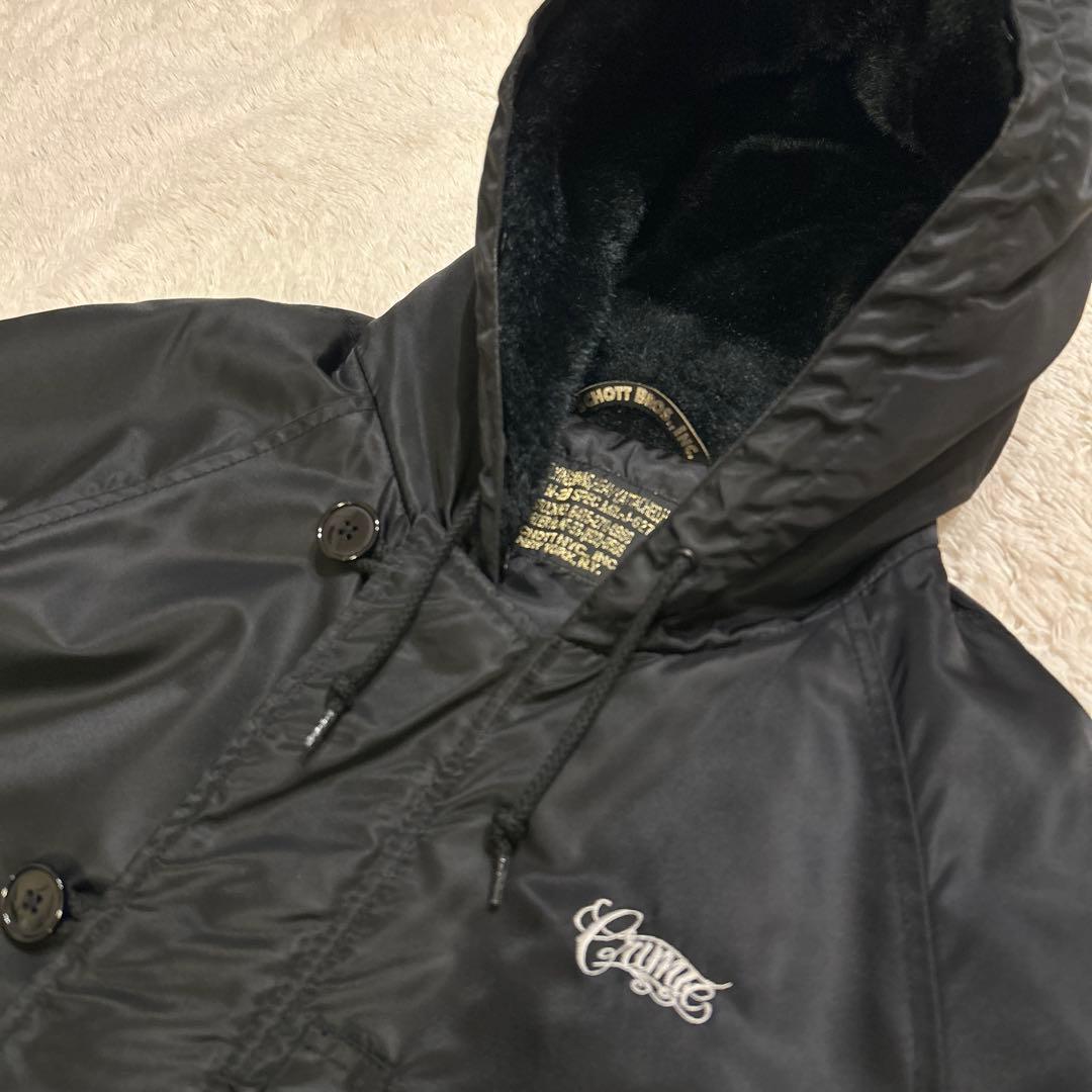 SCHOTT×CRIMIE 40クライミー N-2Bフライトジャケット黒ブラック
