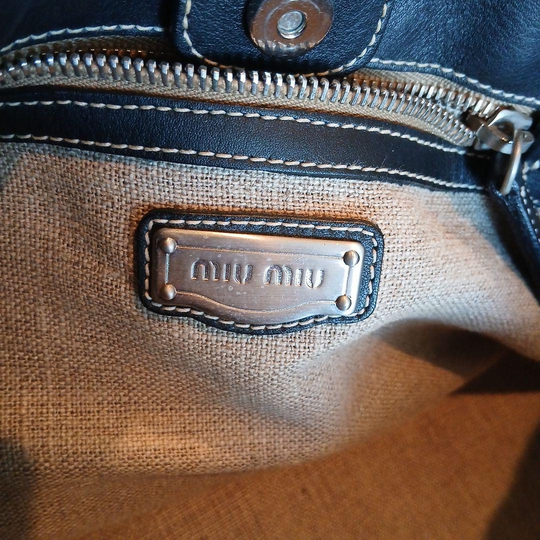 miumiu トートバッグ ブラック