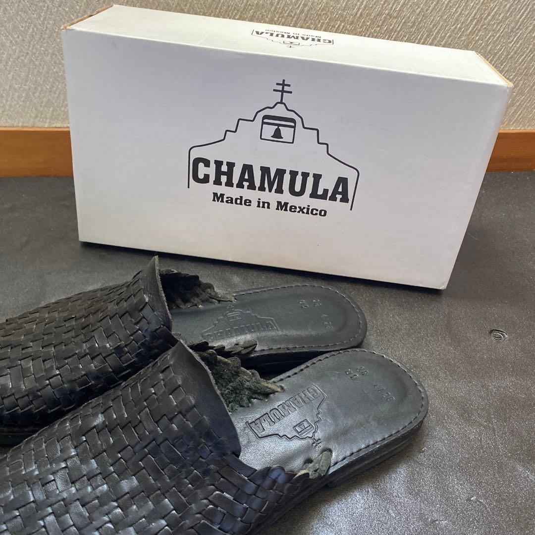 「美品⭕️」乱痴気 チャムラ　Palanco レザーサンダル　ブラック　28