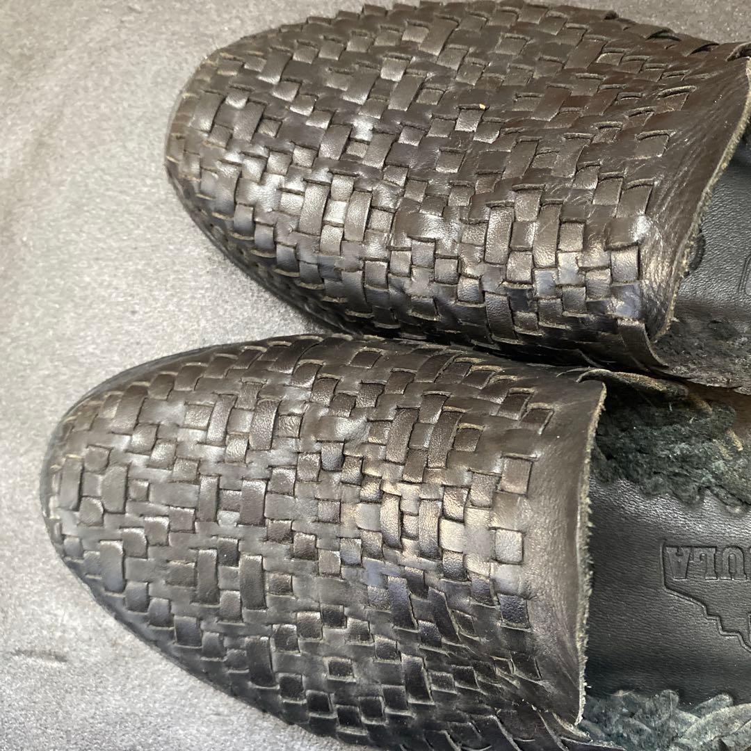 「美品⭕️」乱痴気 チャムラ　Palanco レザーサンダル　ブラック　28