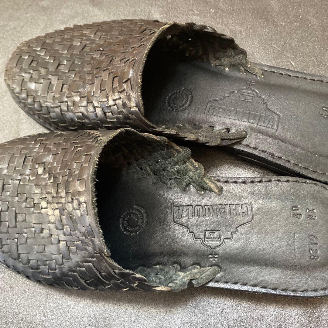 「美品⭕️」乱痴気 チャムラ　Palanco レザーサンダル　ブラック　28