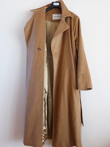 マックスマーラマニュエラアイコンコート■白タグ■38マヌエラキャメル100％