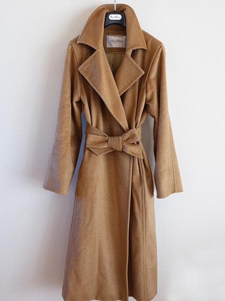 マックスマーラマニュエラアイコンコート■白タグ■38マヌエラキャメル100％