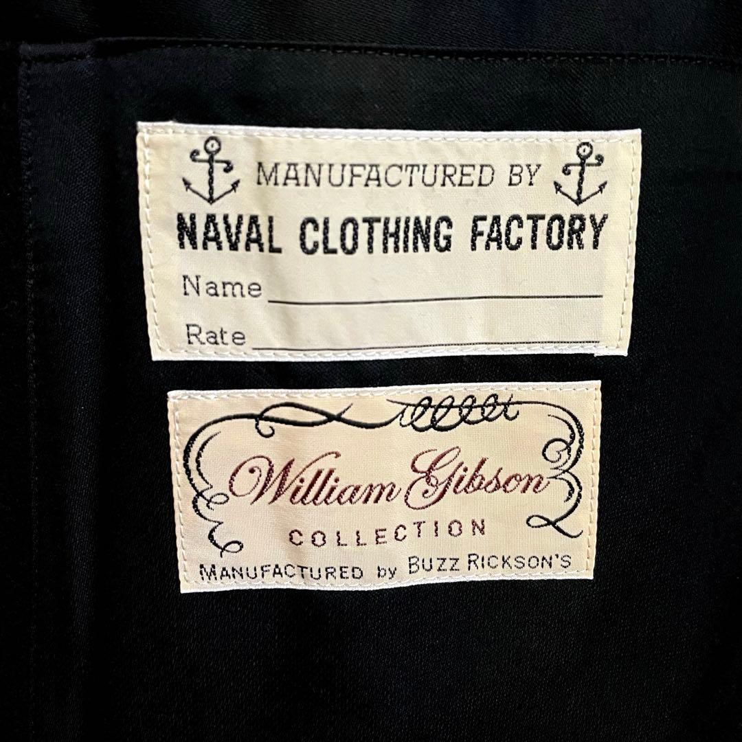 【Buzz Rilkson's】WILLIAM GIBSON ブラックピーコート
