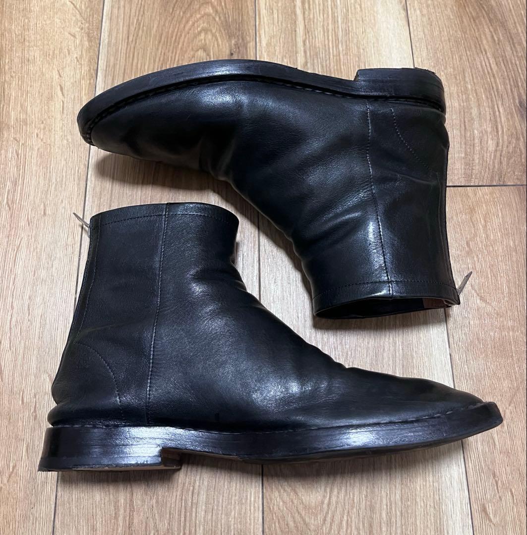 Maison Margiela バックジップブーツ 42 レザー ブラック