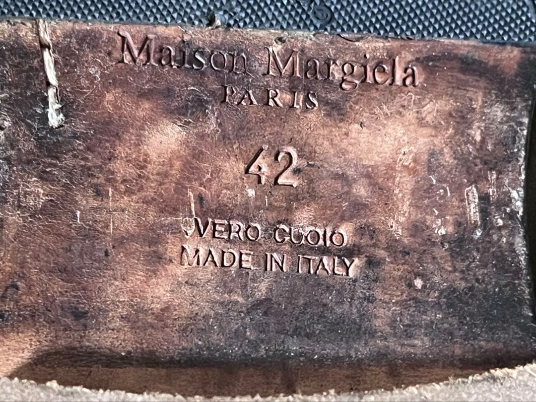 Maison Margiela バックジップブーツ 42 レザー ブラック