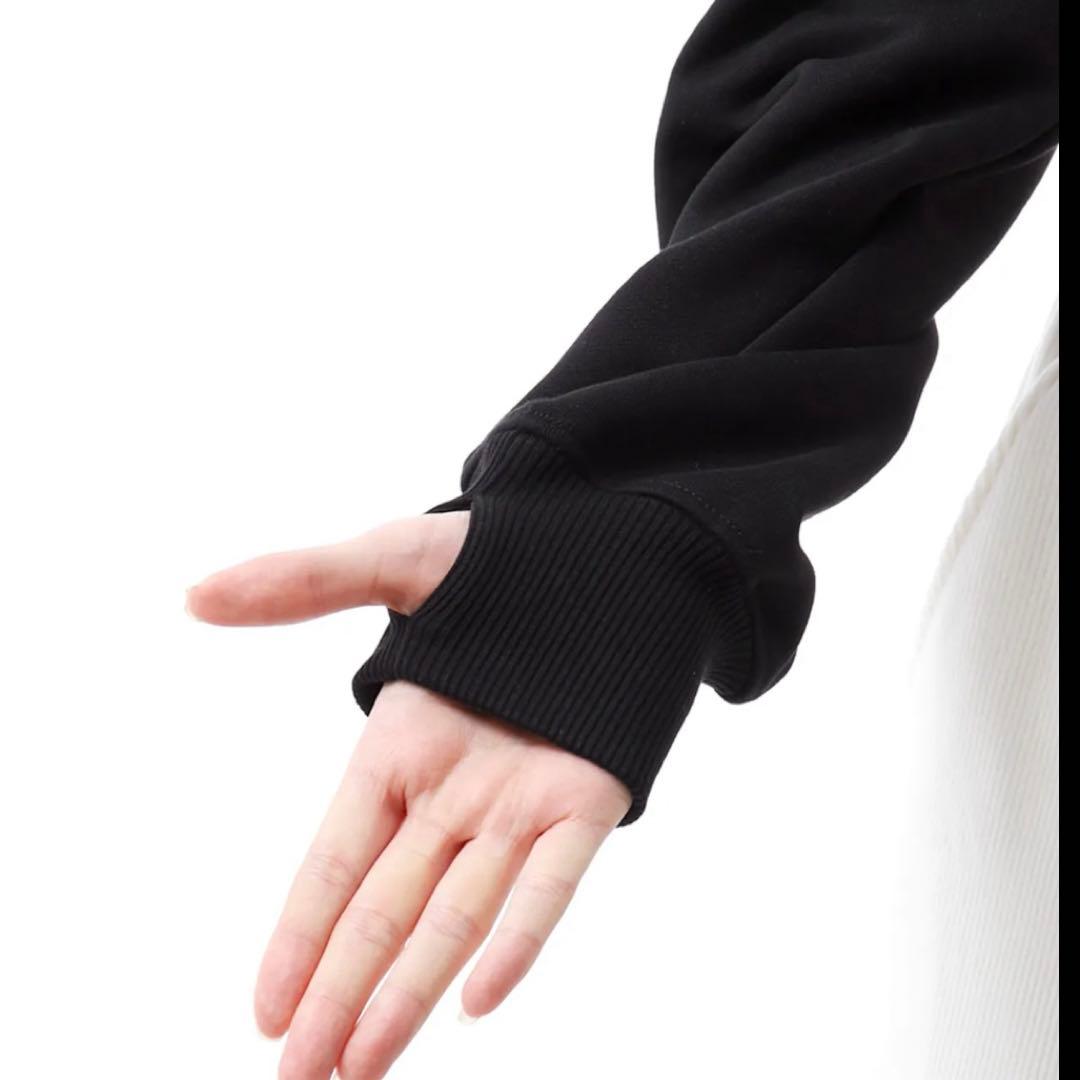 Marine Serre マリーンセル ブラック クロップド スウェット